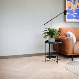 7315 - Gladde plint - Metal Silver - MDF fineer/folie - 14 x 80 mm (3) (thumbnail)