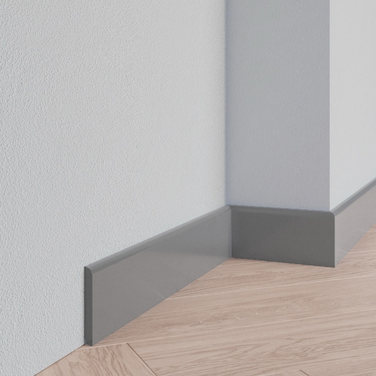 8612 - PVC-plint grijs - PVC - 9 x 75 mm (1)