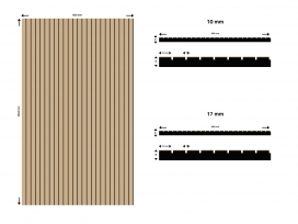 EP01 - Wandpaneel eiken model 1 - Eiken fineer - 17 x 600 x 3040 mm (1) (thumbnail)