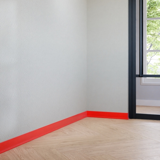 8608 - PVC-plint rood - PVC - 9 x 70 mm (2)