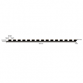 AW07 - Zwart eiken - PET vilt + MDF v313 met houtfineer - 22 x 605 x maatwerk (3) (thumbnail)