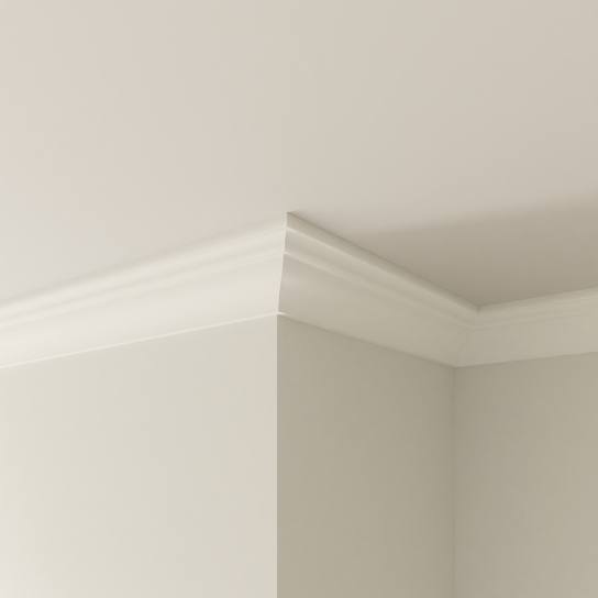 0801 - Klassieke plafondlijst - MDF v313  - 12 x 77 mm (2)