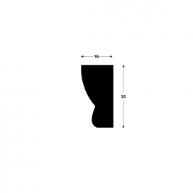 0708G - Decorlijst - Grenen - 18 x 35 mm (4) (thumbnail)