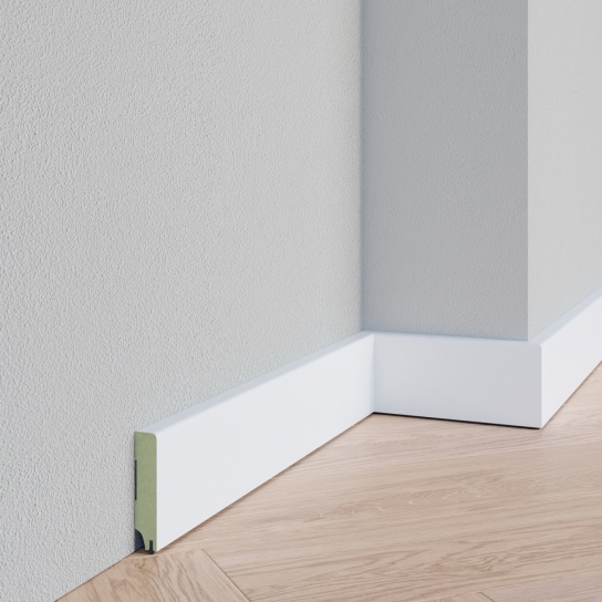 6911 - Gladde geluid reducerende plint  - MDF v313  - 15 x 70 mm (1)