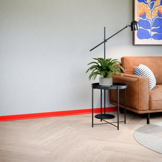 8608 - PVC-plint rood - PVC - 9 x 70 mm (3)