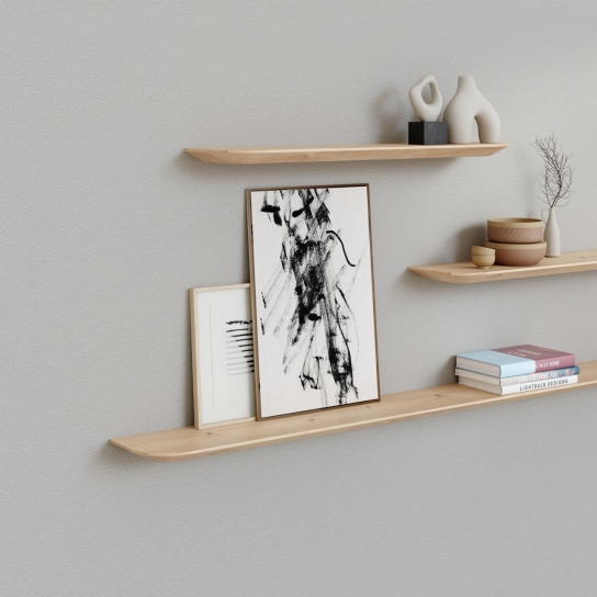 5126 - Wandplank rond verjongd - Grenen - 25 mm dik (3)