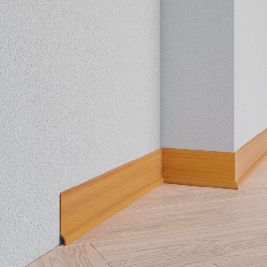 8609 - PVC-plint walnoot licht - PVC - 9 x 70 mm (1)