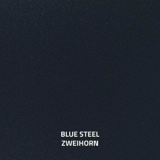 Metallic Blue Steel Zweihorn