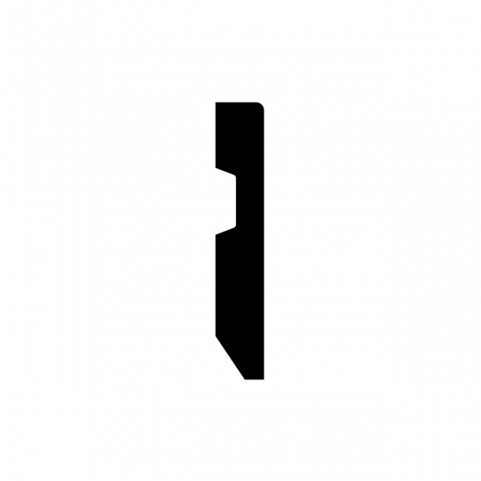 7315 - Gladde plint - Metal Silver - MDF fineer/folie - 14 x 80 mm (4)