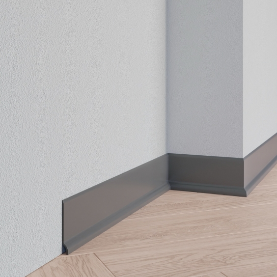 8603 - PVC-plint antraciet - PVC - 9 x 70 mm (1)