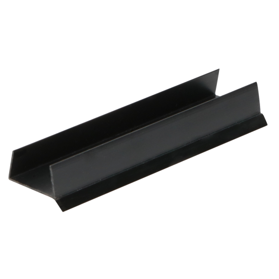 4605 - Plintafdichtingsprofiel zwart - Kunststof - 18mm zwart (1)