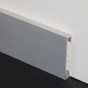 isolatie motto canvas 5402 - Aluminium plint - Aluminium onbewerkt - 10 x 80 mm - online kopen -
