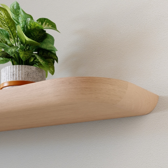 5225 - Wandplank rond rond - Beuken - 25 mm dik (2)
