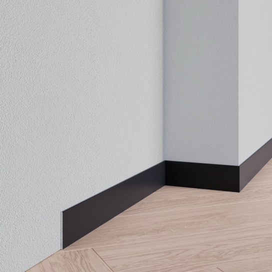 5423 - Aluminium strip zwart (RAL9011) - Aluminium bewerkt - 2,5 x 70 mm (1)