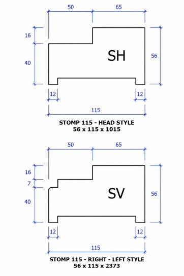 4203 - Kozijn Hardhout Zwart Gegrond Stomp - Hardhout - 56 x 115 mm (4)