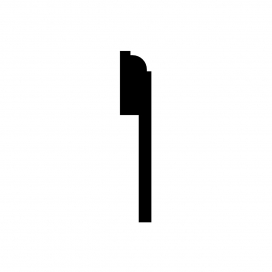 0425 - Overzetplint kraal uit voorraad - MDF v313 - 18 x 120 mm (4) (thumbnail)