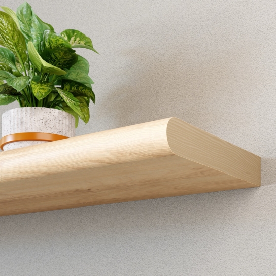 5122 - Wandplank haaks rond - Grenen - 25 mm dik (2)