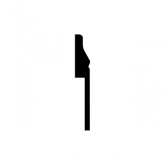 0411 - Overzetplint golf - MDF v313 - 18 x 90 mm (4)