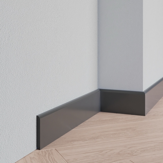 8612 - PVC-plint antraciet - PVC - 9 x 75 mm (1)