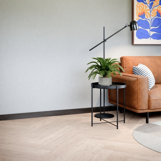 7313 - Gladde plint - Metal Steel - MDF fineer/folie - 14 x 80 mm (3)