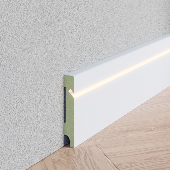 0101_FS - Gladde plint LED FS - MDF v313  - 18 x 120 mm (1)