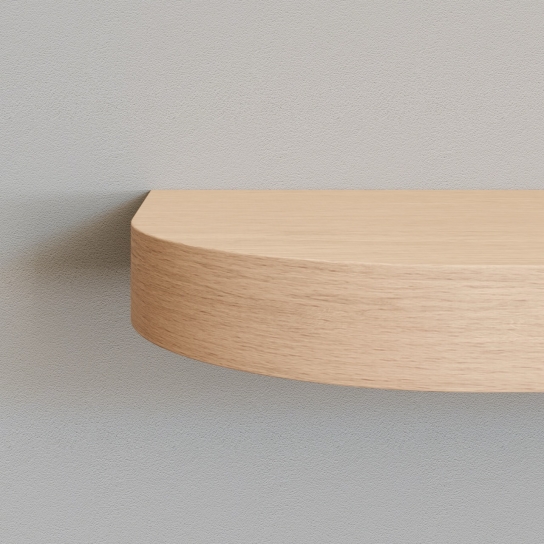 5224 - Wandplank rond - Beuken - 25 mm dik (1)