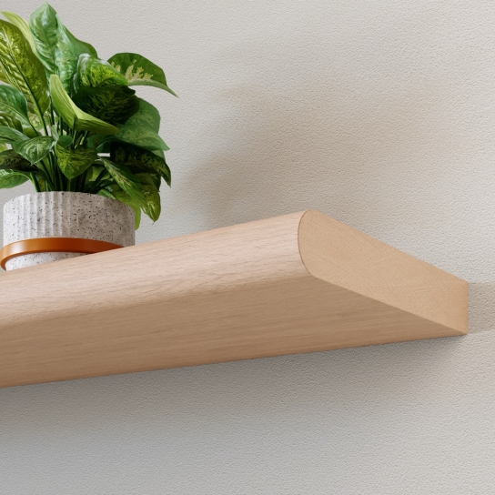 5222 - Wandplank haaks rond - Beuken - 25 mm dik (2)