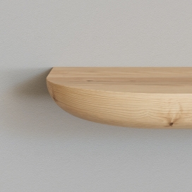 5125 - Wandplank rond rond - Grenen - 25 mm dik (1) (thumbnail)