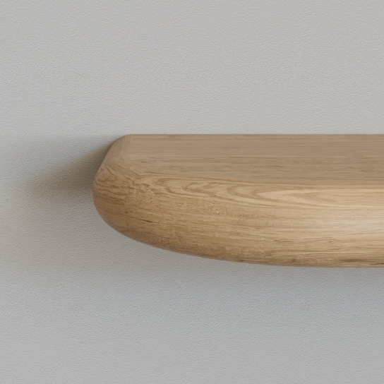 5113_T - Wandplank dubbel afgerond i.c.m. TOM strip - Eiken - 30 mm dik (1)