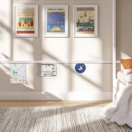 0221T - Rustieke lijst - TOM gleuf - MDF v313  - 12 x 70 mm (4) (thumbnail)