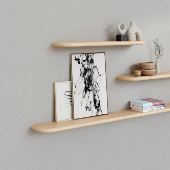 5123 - Wandplank dubbel afgerond - Grenen - 25 mm dik (3)