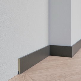 ML05 - Gladde plint gun metal - MDF v313 - 9 x 100 mm (1) (thumbnail)