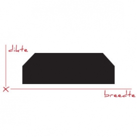 0323 - Schuine plintneut uit voorraad - MDF v313 - 25 x 75 x 110 mm (2) (thumbnail)