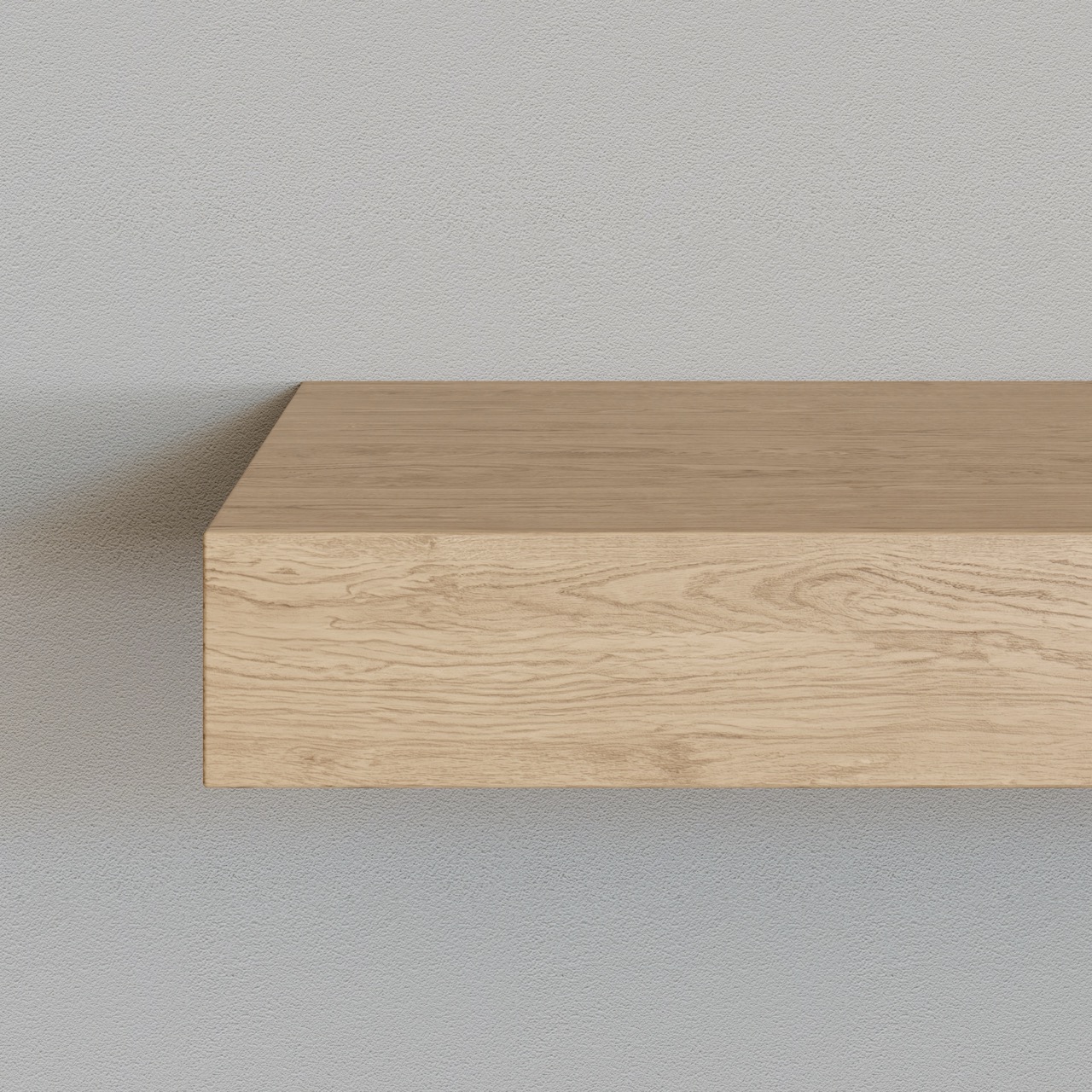 5113 - Wandplank dubbel afgerond - Eiken - 25 mm dik - online kopen