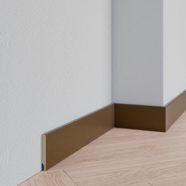 Plintenfabriek | Gladde plint MDF metallic look - eenvoudig online bestellen