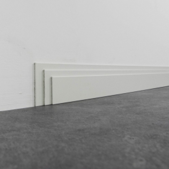 5424 - Aluminium strip wit (RAL9016) - Aluminium bewerkt - 2,5 x 80 mm