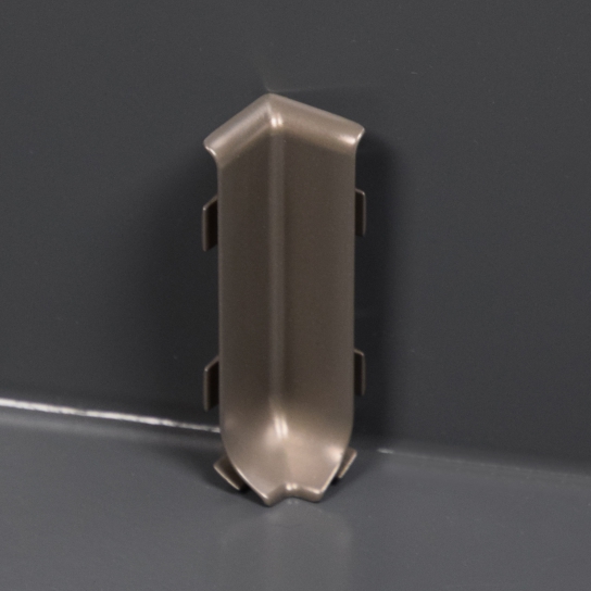 5503_BI - Binnenhoek geborsteld zijdeglans titanium (bij 5503) - Aluminium bewerkt - 10 x 60 mm