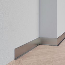 Plintenfabriek | Aluminium plint spiegelend titaniumlook - eenvoudig online bestellen