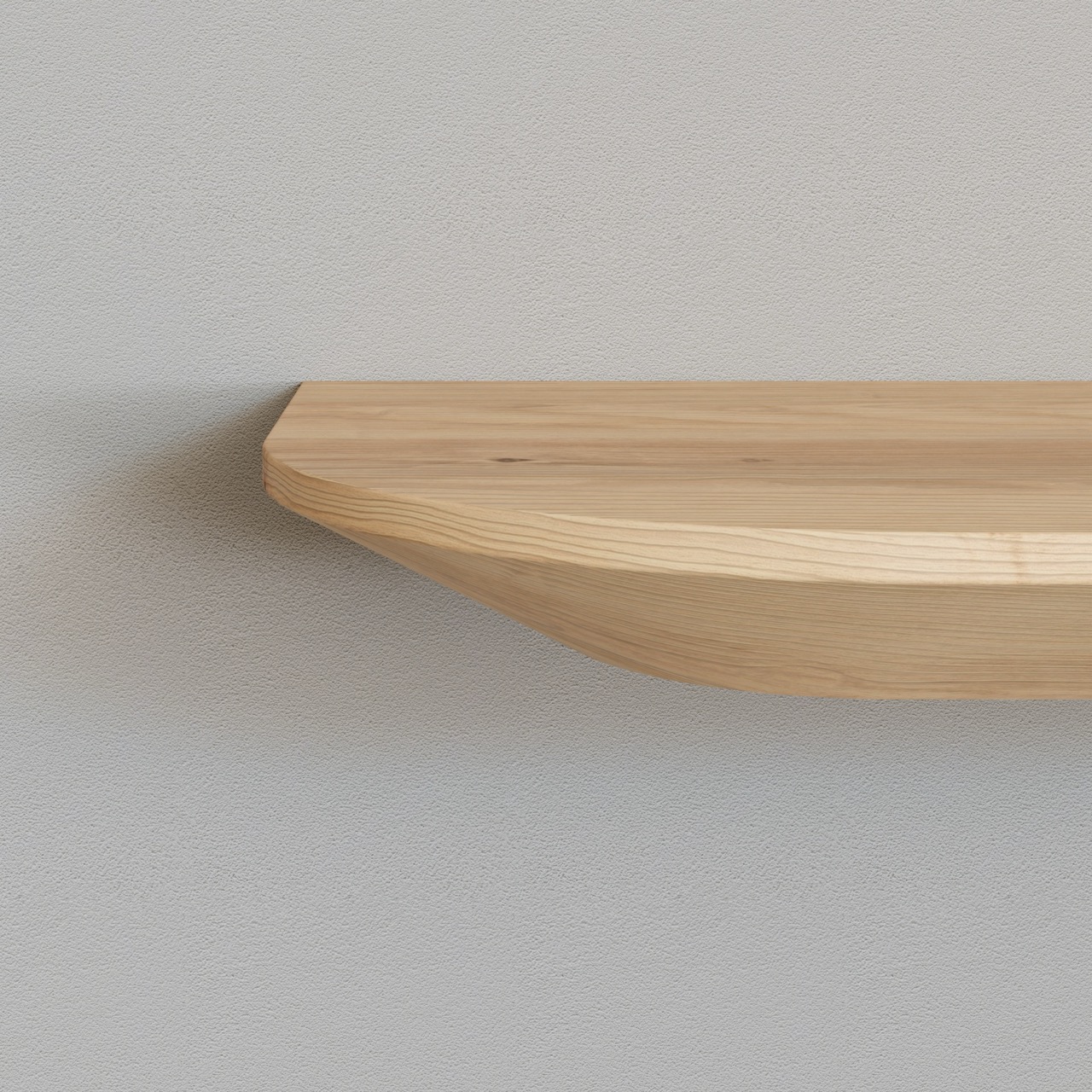 Muurplank Rond 5126 - Wandplank rond verjongd - Grenen - 25 mm dik - online kopen