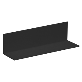 4609 - Zwart kunststof hoekprofiel in diverse afmetingen 