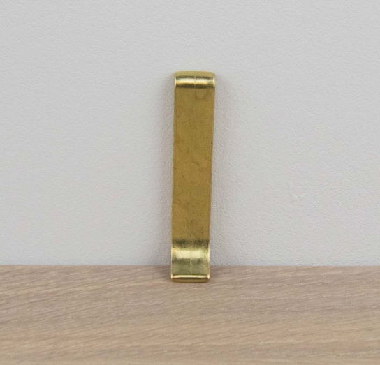 5504_KS - Koppelstuk geborsteld zijdeglans goud (bij 5504) - Aluminium bewerkt - 10 x 80 mm
