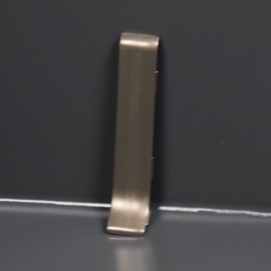 5503_KS - Koppelstuk geborsteld zijdeglans titanium (bij 5503) - Aluminium bewerkt - 10 x 60 mm