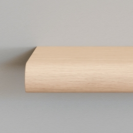 Plintenfabriek | Wandplank haaks rond beuken - eenvoudig online bestellen