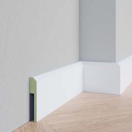 Plintenfabriek | Schuine overzetplint MDF vochtwerend - eenvoudig online bestellen