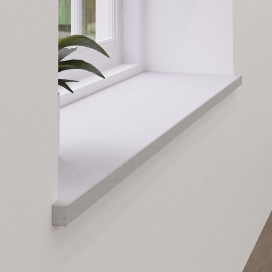 Plintenfabriek | Hestia vensterbank marmer composiet Lichtgrijs betonlook - eenvoudig online bestellen