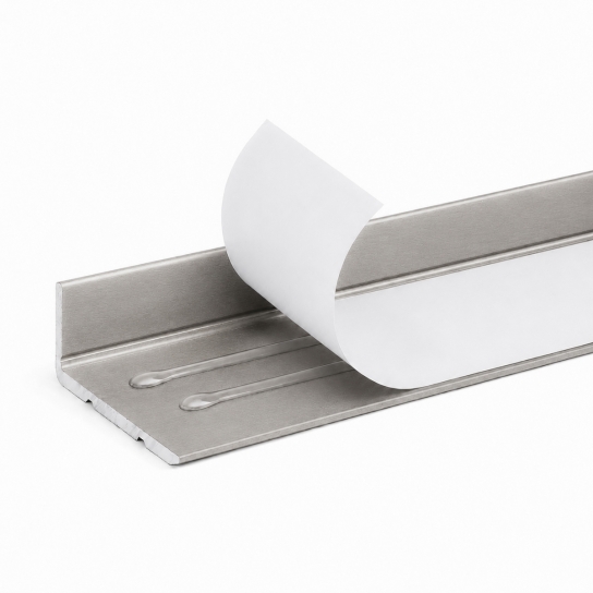HKP - Hoekprofiel - Aluminium bewerkt - Geborsteld RVS 25*30 (3)
