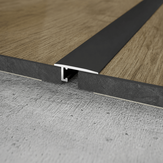 UL20 - UL 20x5 - Aluminium bewerkt - 20 x 5 mm Zwart (2)