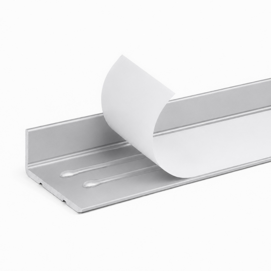HKP - Hoekprofiel - Trapneusprofiel - Aluminium bewerkt - Geanodiseerd zilver 25 X 10 (3)