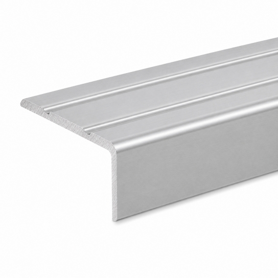 HKP - Hoekprofiel - Trapneusprofiel - Aluminium bewerkt - Geanodiseerd zilver 25 X 10 (2)