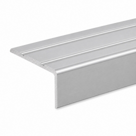 HKP - Hoekprofiel - Trapneusprofiel - Aluminium bewerkt - Geanodiseerd zilver 25 X 10 (2) (thumbnail)